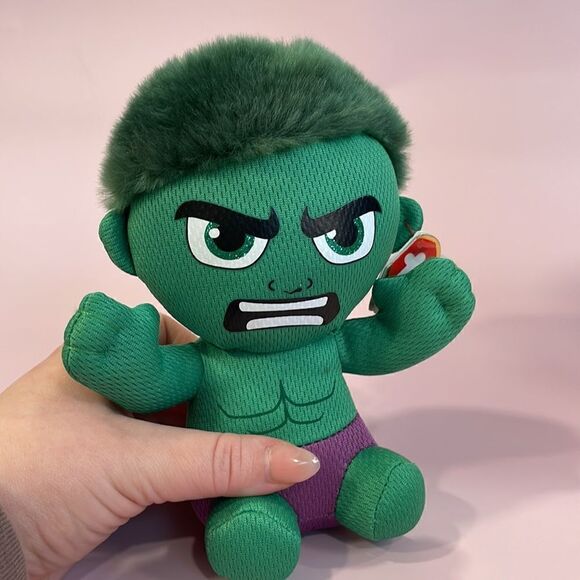 7" TY Beanie Boo * HULK * Marvel * With Tags * 2016 NWT excellent condition - Picture 6 of 10